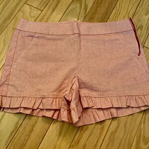 Loft Women's Ruffled Hem Shorts - Pink